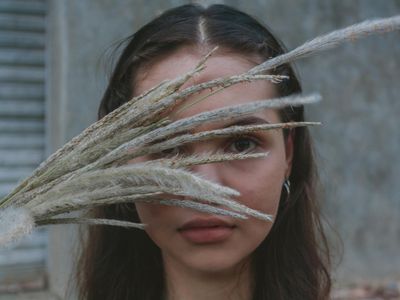 Serene face of a woman after exercising